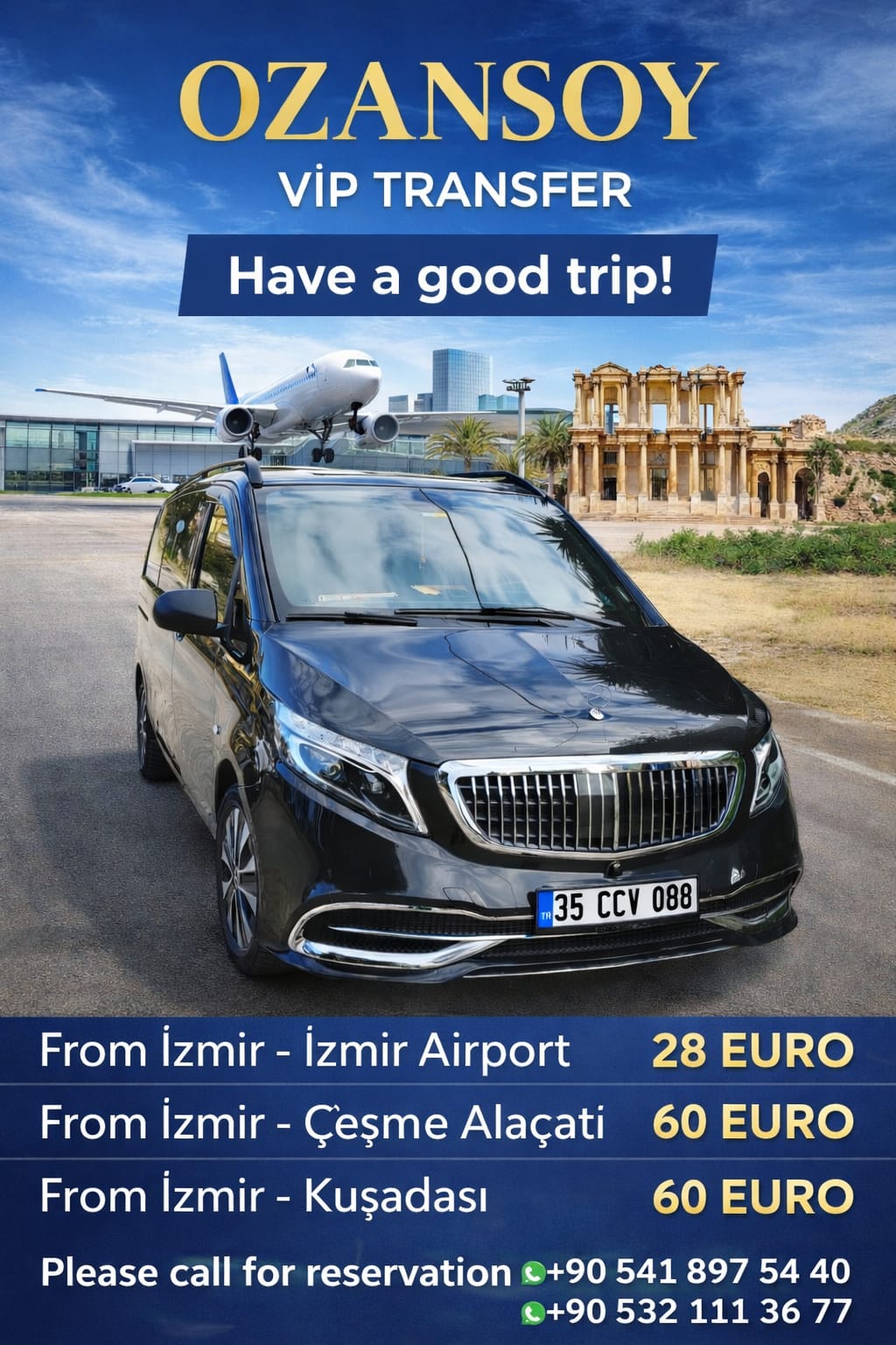 izmir havaalani transfer sevisi